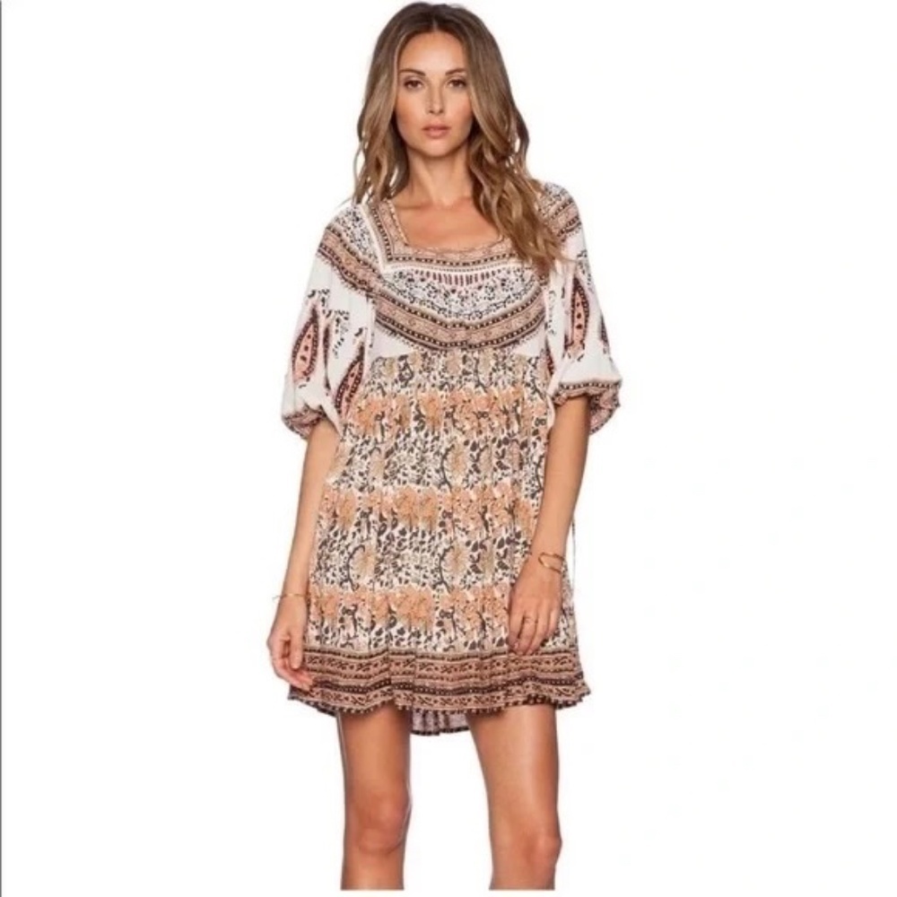 Free People Midsummer Dream Boho Mini Dress XS - Picture 2 of 7